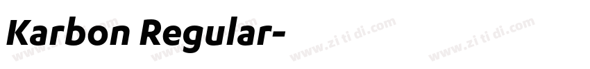 Karbon Regular字体转换